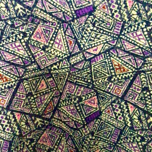 LuLaRoe Colorful Abstract Skirt - Size Medium - Picture 2 of 5